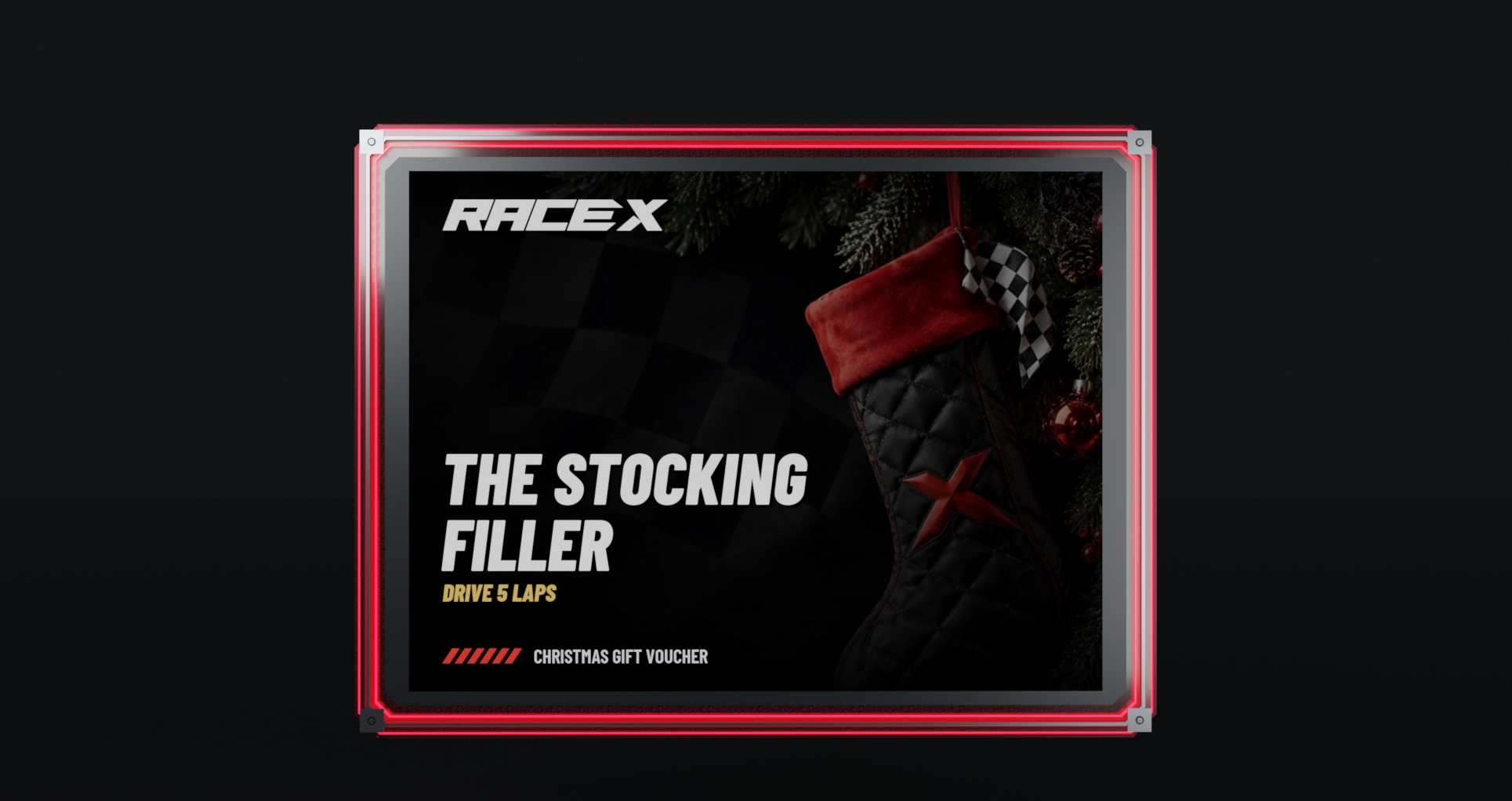 Race X The Stocking Filler Christmas gift voucher