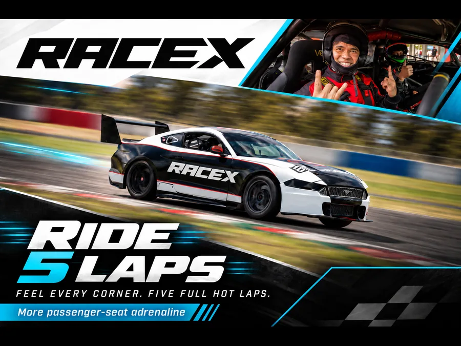 Race X 5 Lap Passenger Experience gift voucher